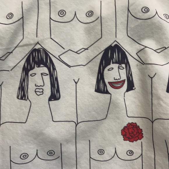 Rachel Antonoff Short Sleeve Dressler print L - Picture 10 of 10